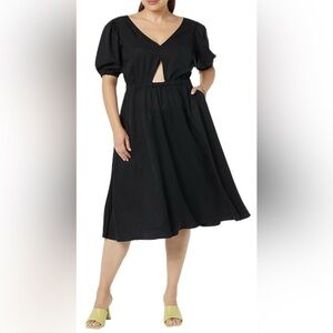 NWOT TEREA Plus Size Women's Jayla Cutout Midi Swing Dress